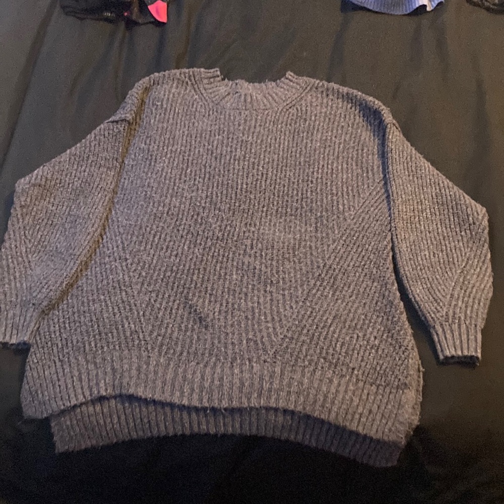 Long Grey Sweater From: American Eagle